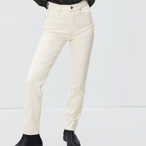 Everlane Original Cheeky Jeans in Ecru size 27